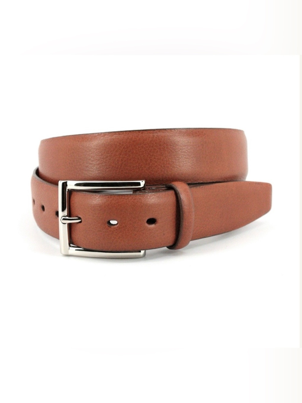 Torino Leather Company Italian Glazed Milled Calfskin Belt. Size 42. Light brown